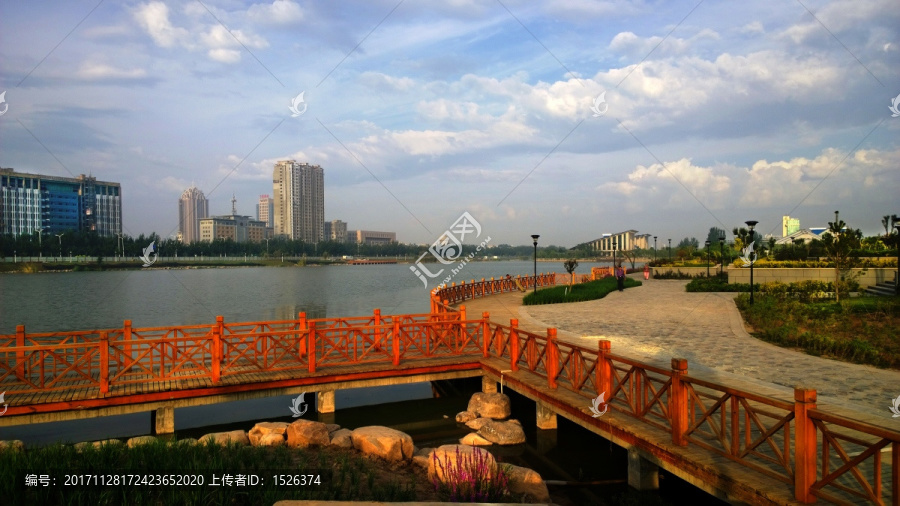 银川阅海湾中央商务区湖景