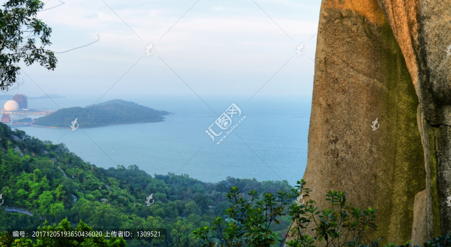 珠海风光之从景山上眺望香炉湾