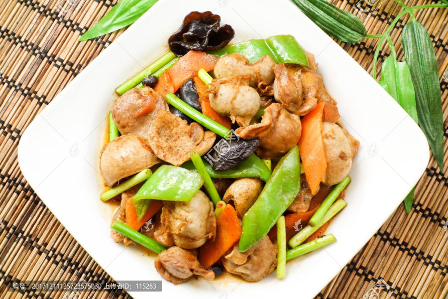 小炒鸡胗