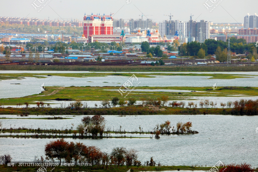 海拉尔河岸风光