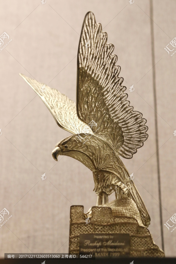阿尔巴尼亚国礼银掐丝雄鹰