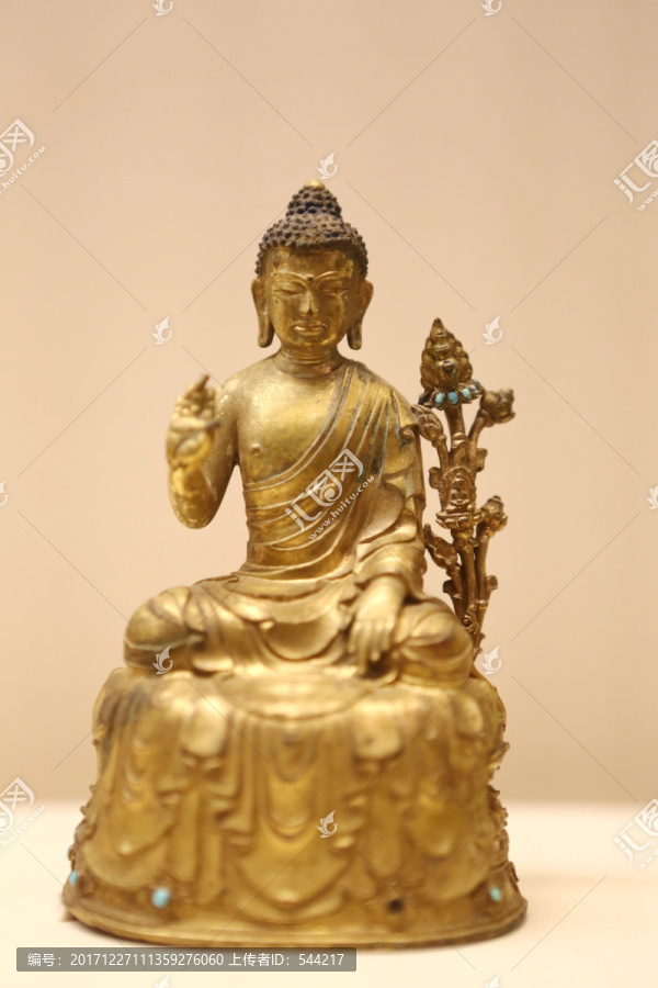 鎏金铜弥勒佛像