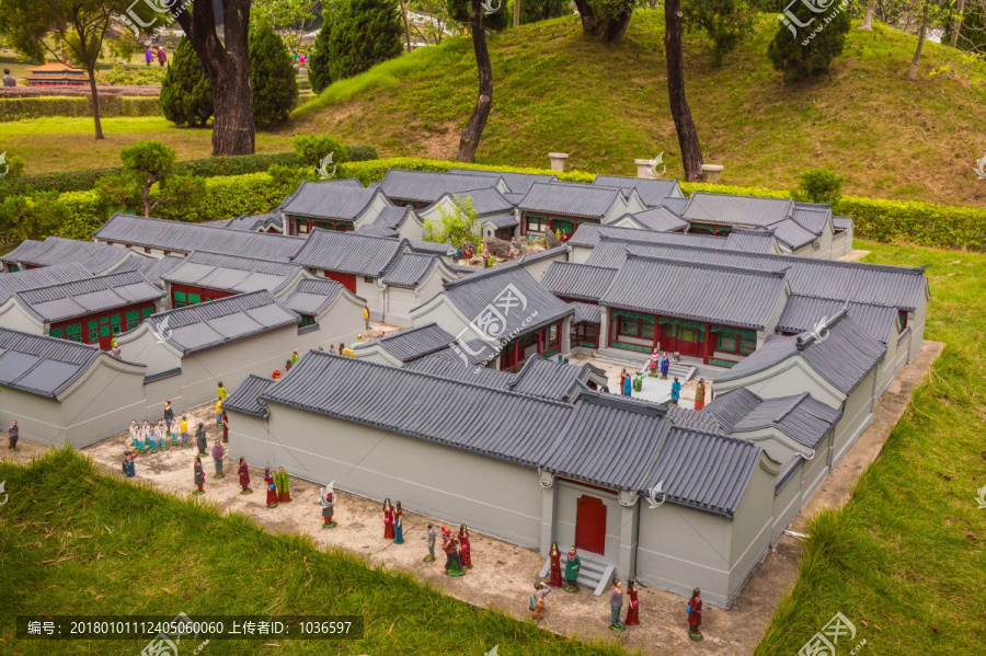 北京四合院,古建筑模型