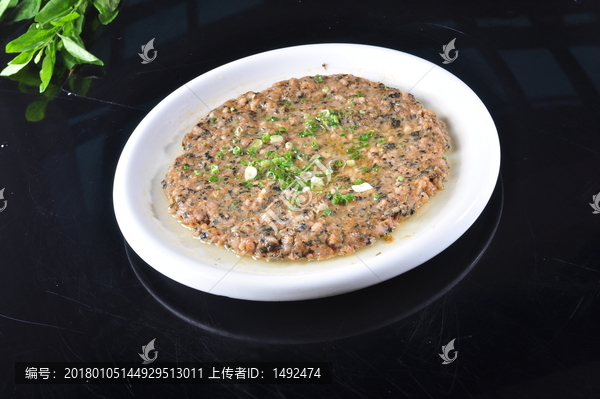 菜心干蒸肉饼48