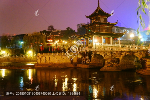 贵州贵阳甲秀楼夜景