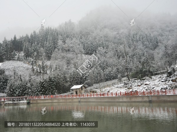 雪景图,,重庆冷水镇雪景图