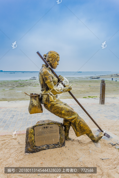广西北海渔民雕像