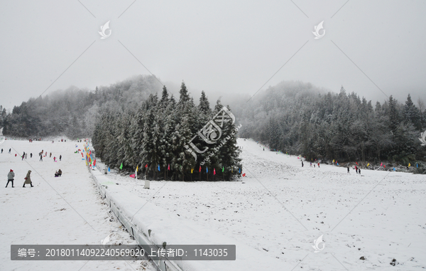 雪景素材,重庆滑雪场