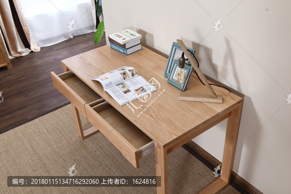 北欧书桌,书桌,木纹,书房