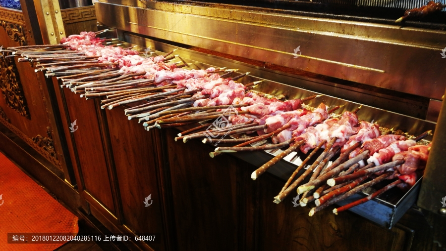 新疆红柳烤羊肉串,羊肉串