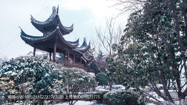 云龙湖风景区雪景