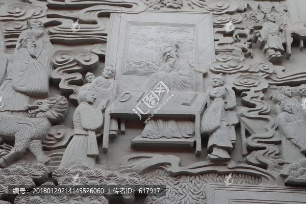 中国传统文化浮雕,古代人物