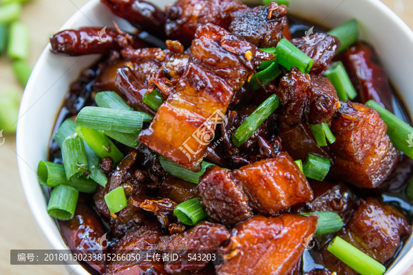 红烧肉特写