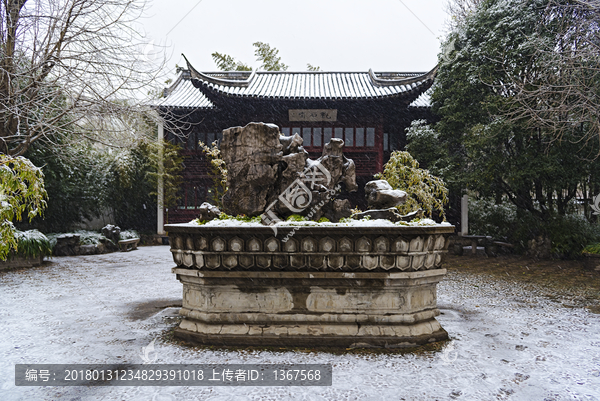 古猗园,雪景