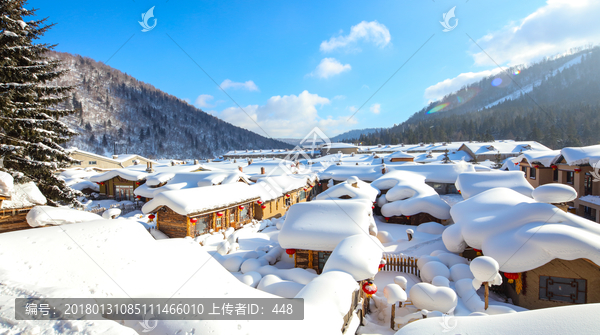 黑龙江雪乡,中国雪乡,雪房子