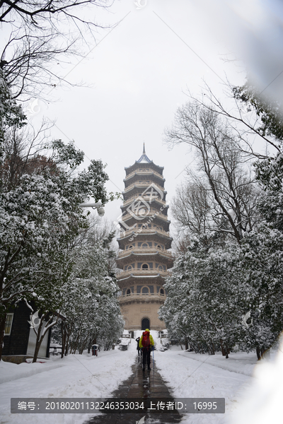 南京灵谷寺雪景