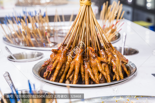 麻辣烫卤鸡爪串005