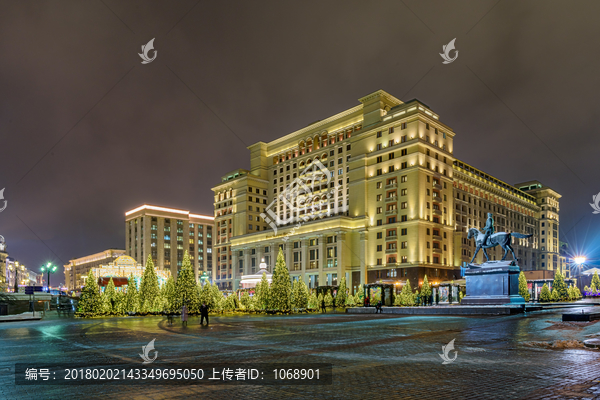 莫斯科四季酒店夜景