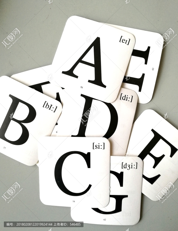 卡片,字母