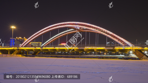 彩虹桥夜景