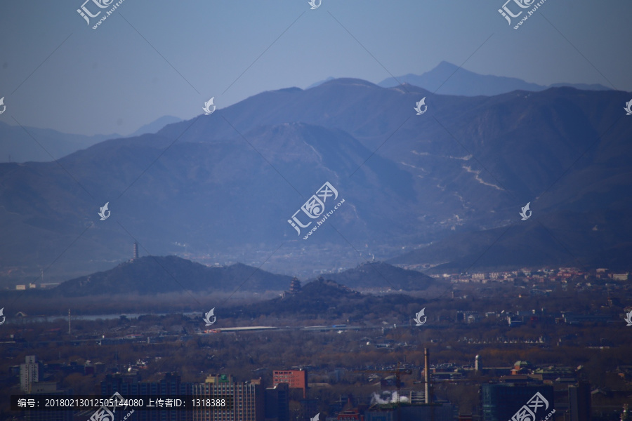 大钉子奥运塔观景平台远眺北京