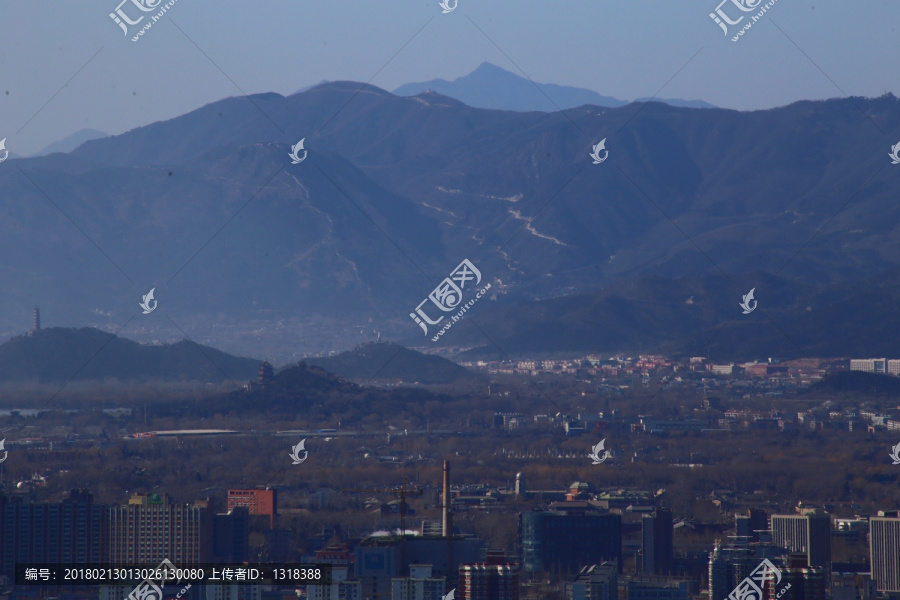 大钉子奥运塔观景平台远眺北京