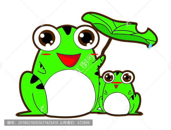 卡通青蛙,文化体育,LOGO/吉祥物设计,设计模板,汇图网www.huitu.com