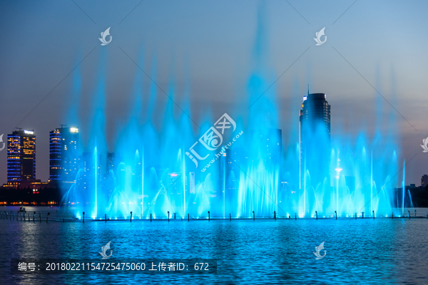 南京玄武湖音乐喷泉