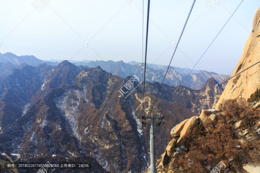 西岳华山,西峰索道