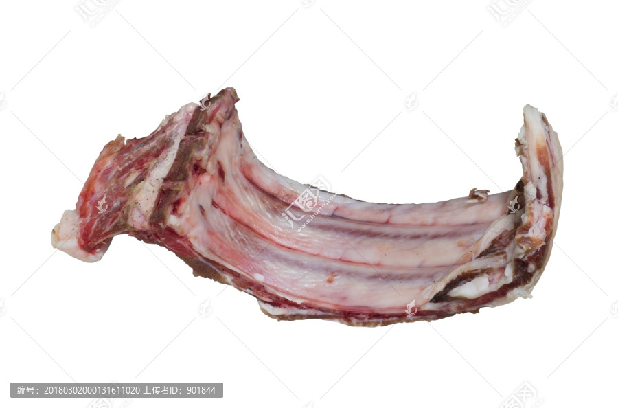 抠图腌猪肉腊排骨白底图片