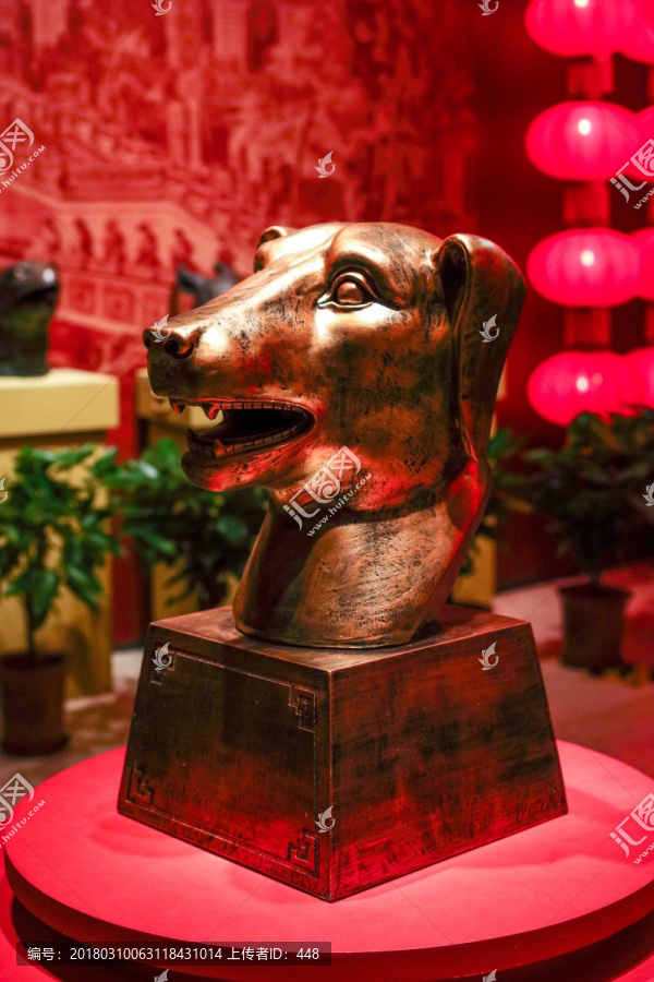 圆明园狗首,十二生肖兽首铜像