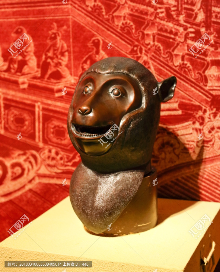 圆明园猴首,十二生肖兽首铜像