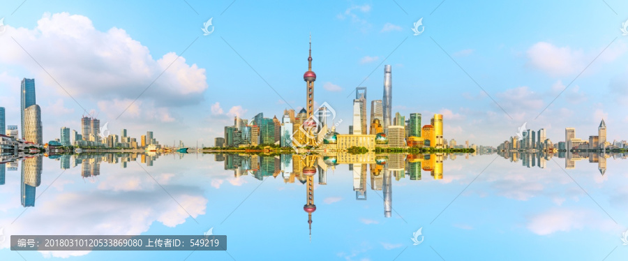 上海外滩陆家嘴全景大画幅