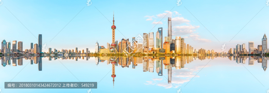上海外滩陆家嘴全景大画幅