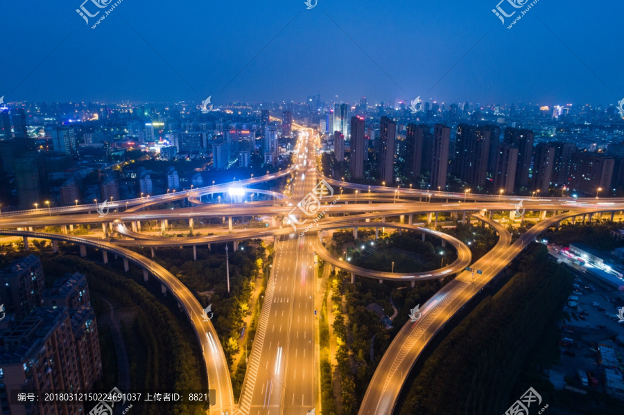 宁波通途路高架夜景