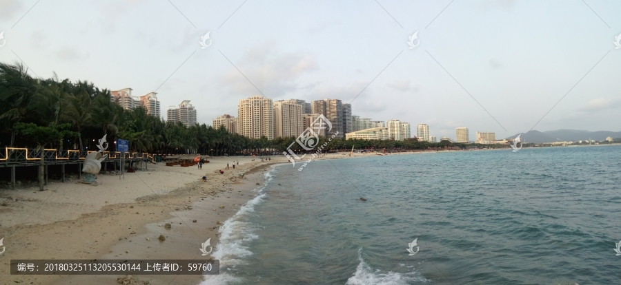 海边暮色风景