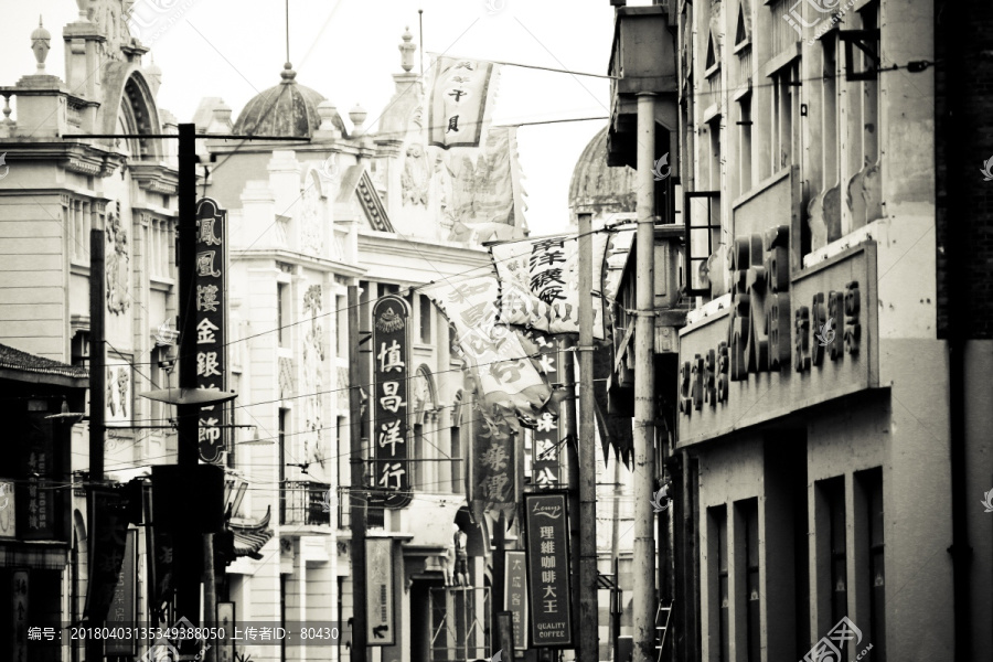 老上海街道,弄堂