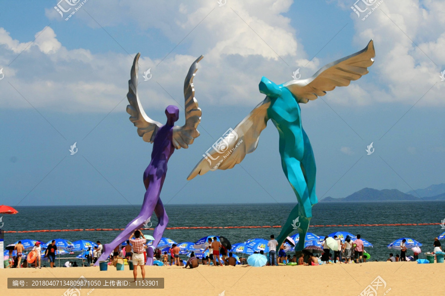 深圳大梅沙海滨公园塑像