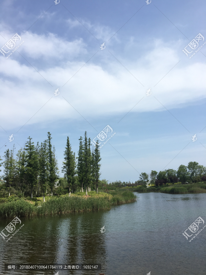 湖中绿洲