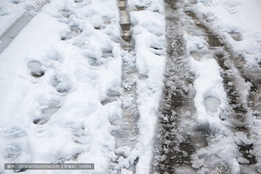 积雪路面,冻结