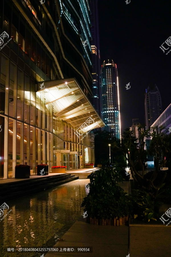 现代建筑,广州夜景