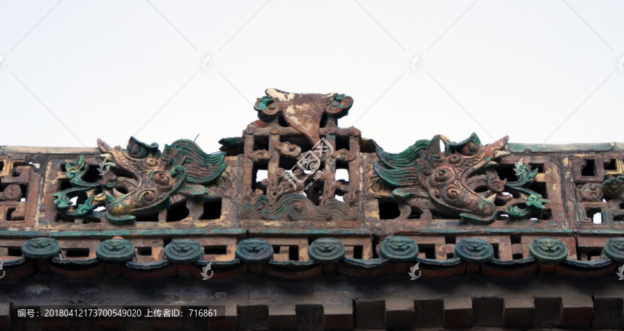 六龙壁脊饰,蒲城文庙