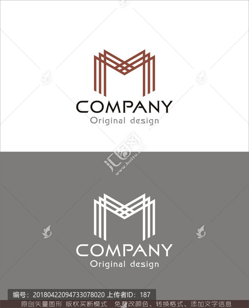 M字母logo,建筑logo