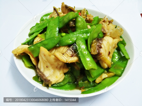 脆皖鱼炒豌豆,鱼片炒豌豆,美食