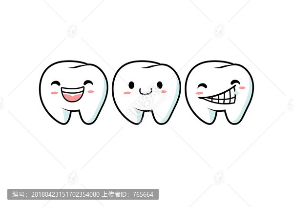 卡通牙齿,卡通牙齿表情