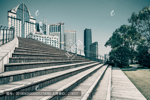 城市公园台阶