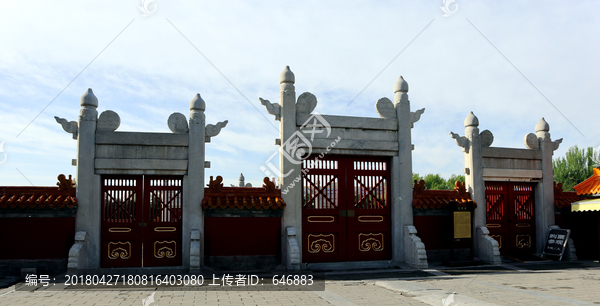 地坛公园,北京风景,大门,地坛