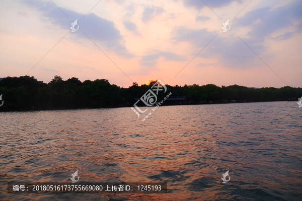 西湖晚霞