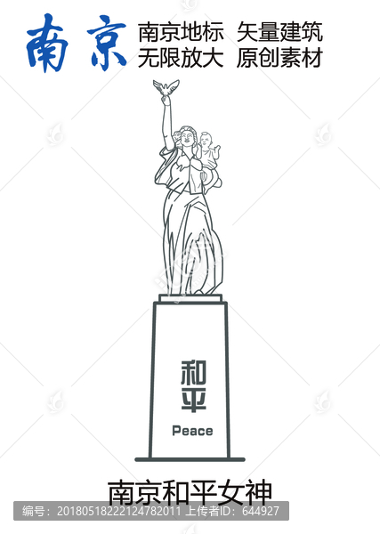 南京地标,南京和平女神,南京