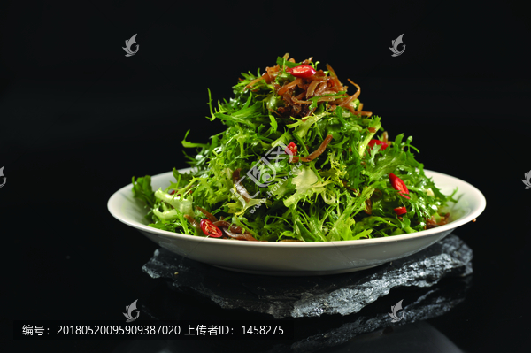 肉丝拌苦菊